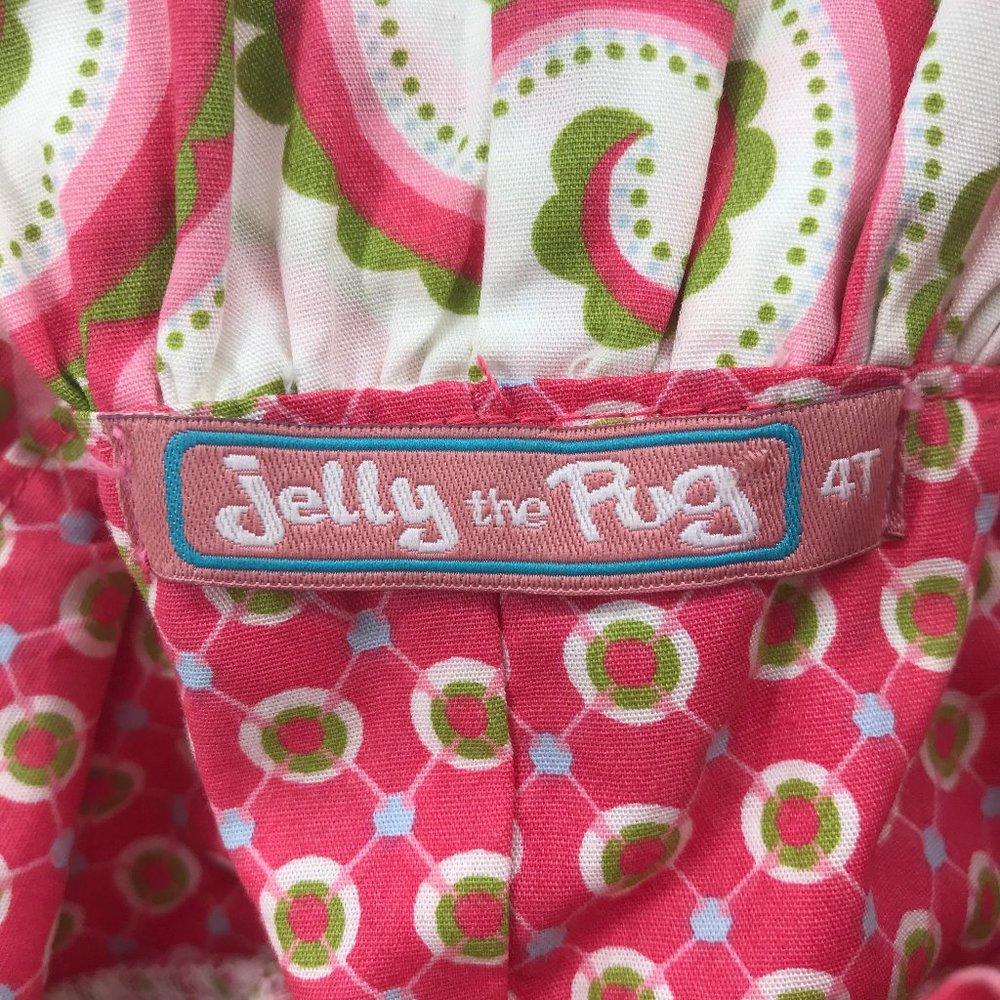 ❌SOLD❌JELLY the PUG 🌺Paisley Sassy Ruffled Dress - Picture 9 of 10